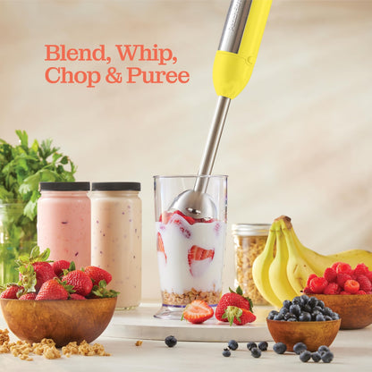 500 Watt Immersion Blender with Turbo Mode Detachable Base for Smoothies Soups